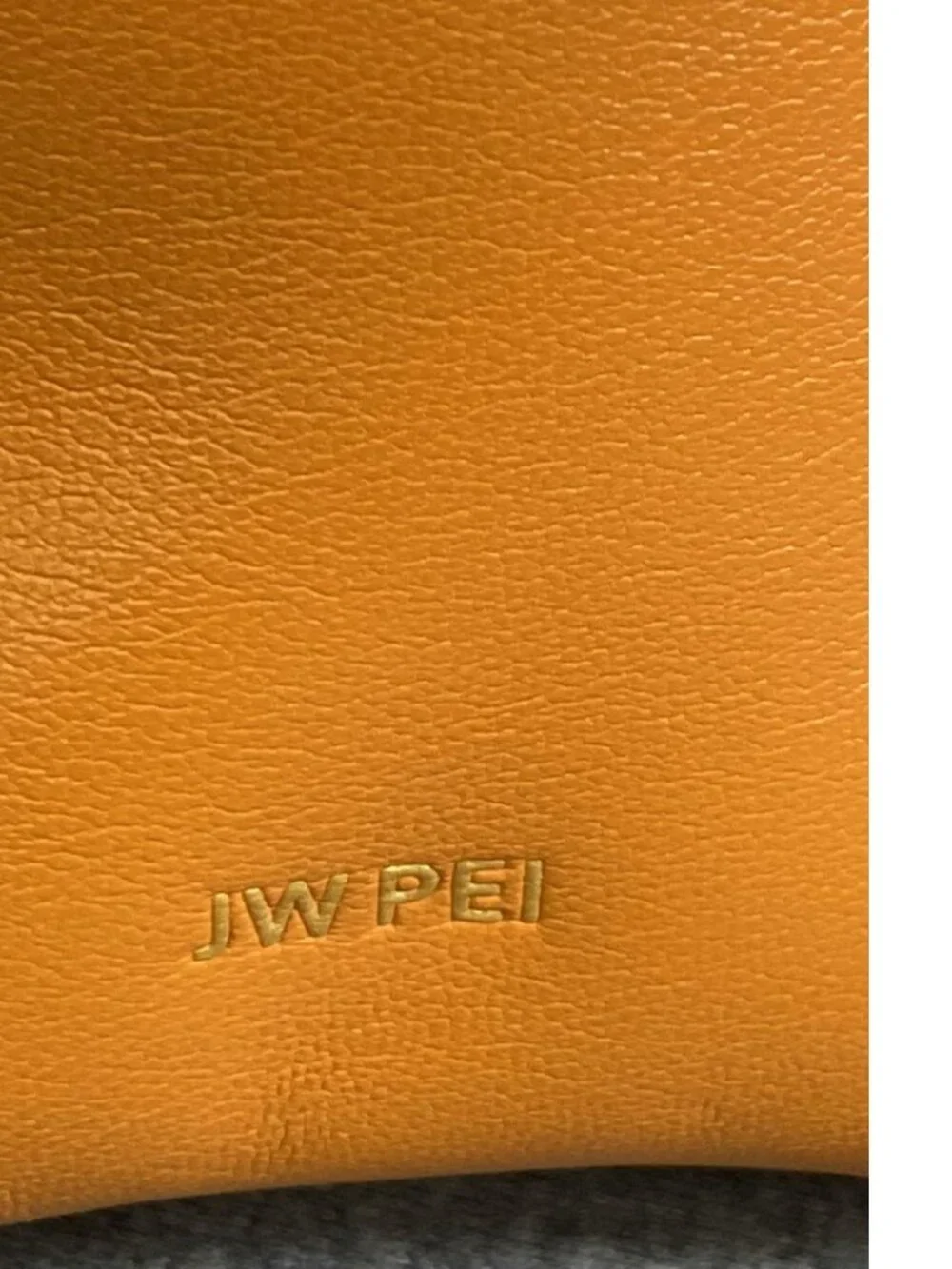 JW PEI Orange Vegan Leather Ruched Hobo Bag Shoulder Purse Gabbi Minimalist